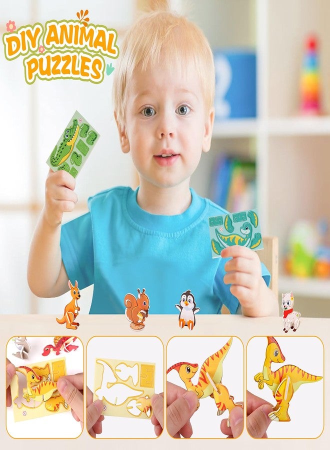 FOIMAS 3D Puzzles for Kids,31 Pack Educational Puzzle Farmhouse Animal Puzzle Dinosaur for Kids Classroom Prize Gifts Party Favor Supply - Image 5